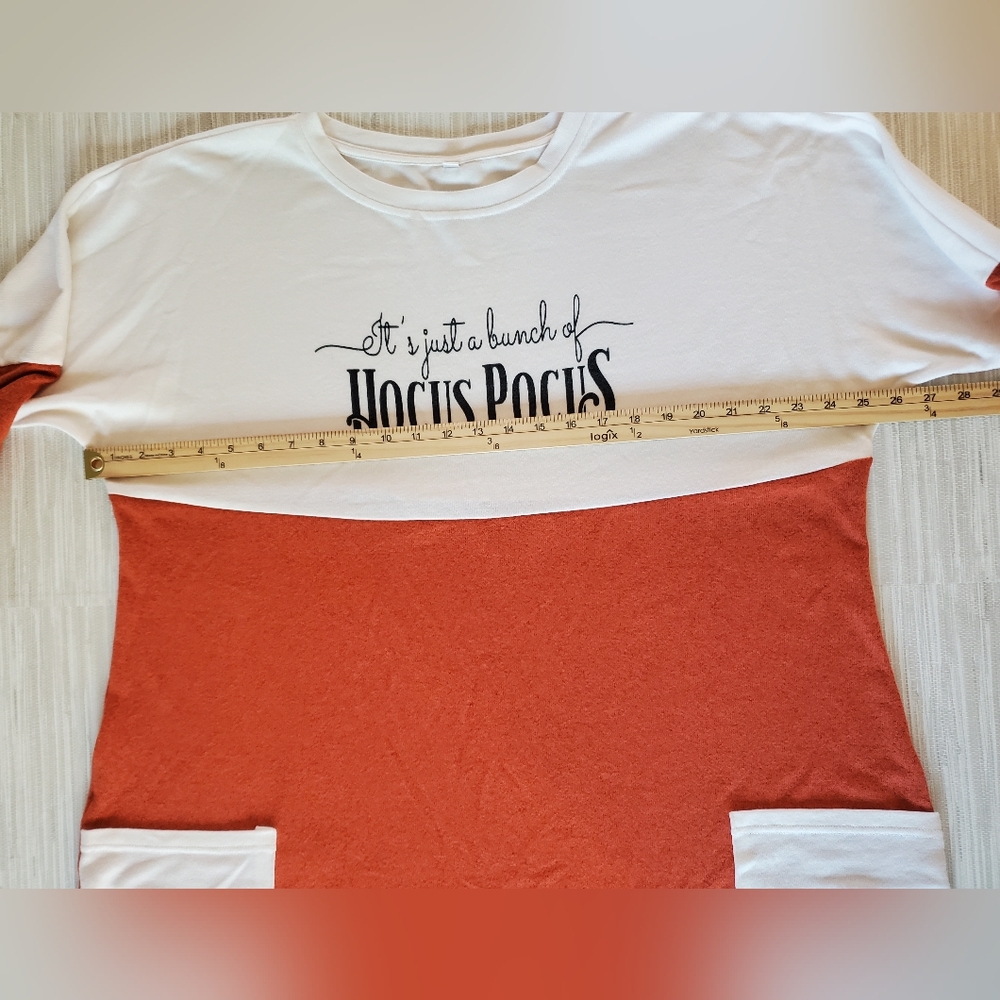 Hocus Pocus Themed Long Sleeve Tunic Front Pockets Size 2X - Picture 4 of 7